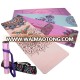 Custom eco made fancy folding round suede decorative yoga mat with digital printing